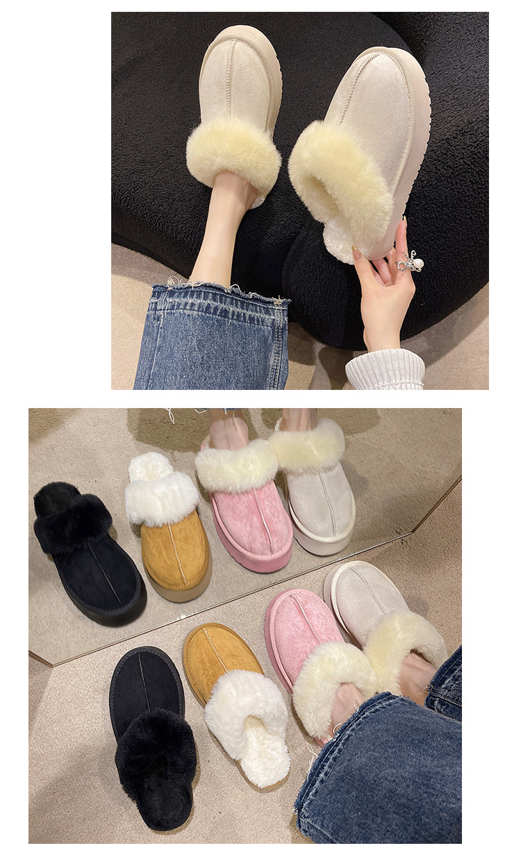 Women's Casual Solid Color Round Toe Cotton Shoes display picture 2