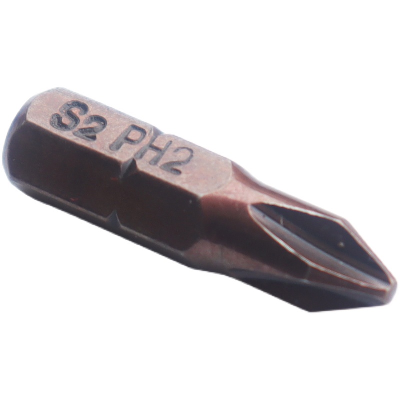 S2 cabeza de lote 6.35MM acero carbonizado en forma de cruz hexagonal ciruela conector eléctrico conjunto de cabeza de destornillador