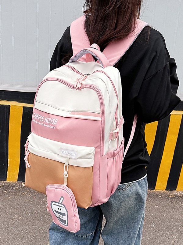 Mochila escolar para estudiantes universitarios de secundaria y preparatoria de todo fósforo de moda, nueva mochila de viaje multicompartimento de gran capacidad y alto valor