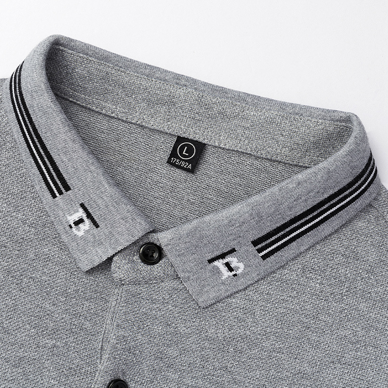 Legendäres Paul Fall New Brand Herren-Hemd mit Polokragen und langen Ärmeln_voghion.com