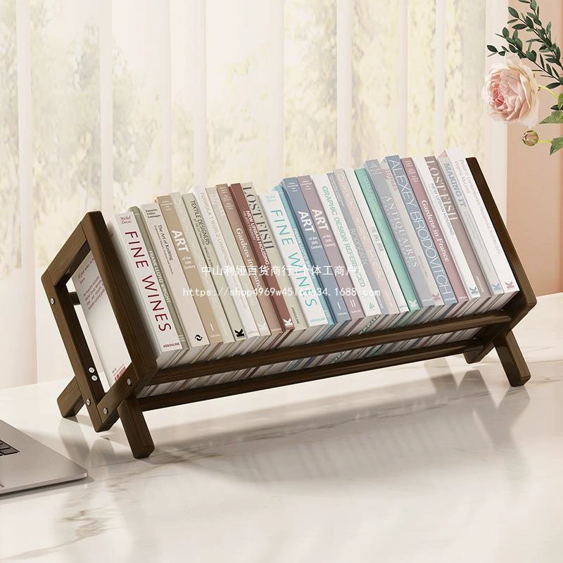 Бамбуковая полка для компакт-дисков, настольное хранилище для дисков, креативная витрина, настольная детская книжная полка, полка для хранения