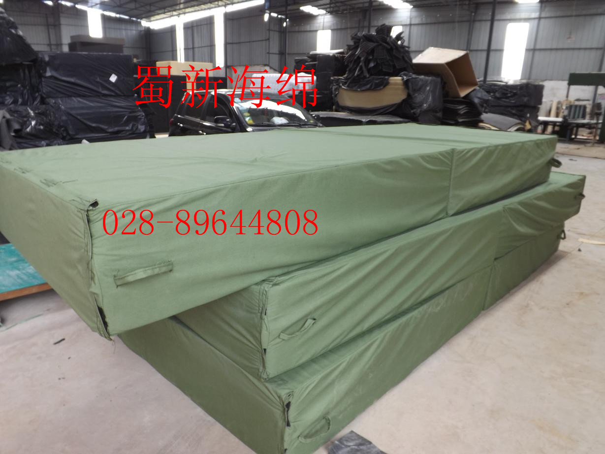 供应帆布套高弹救生垫海绵/高空防摔逃生海绵垫/防护聚氨酯泡棉垫