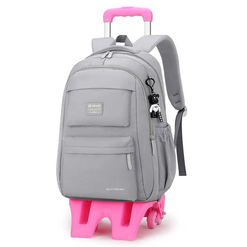 Natural Fish nuevo carro mochila primaria niñas de la Escuela de gran capacidad de descompresión protección de la columna vertebral de gran capacidad mochila entrega