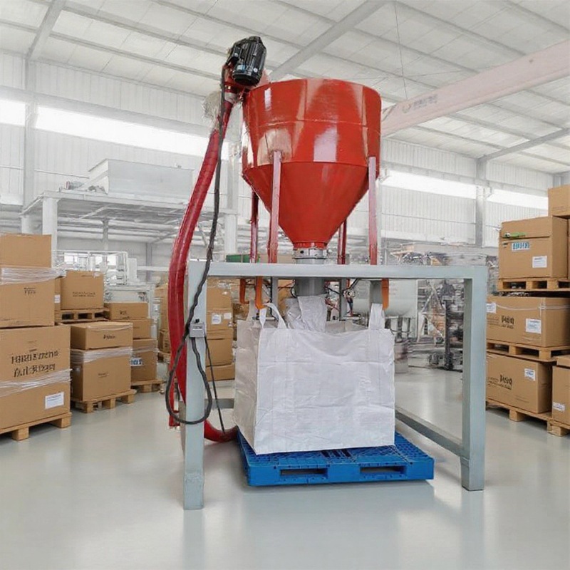 新型颗粒吨袋包装机 优惠销售不锈钢粉体装袋机 环保干灰散装机