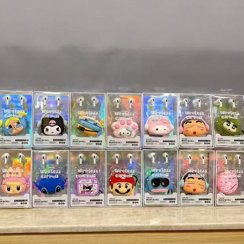 Hot-Selling Cross-Border Popular Cartoon Bluetooth Earphone Set Wireless Music Cheap Blind Box Factory Bluetooth 5.0 True Wireless
