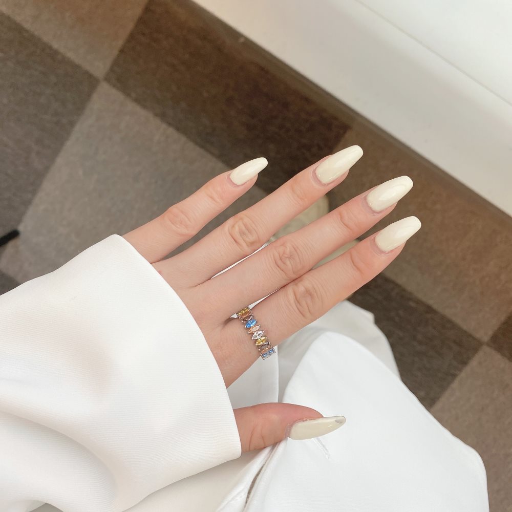 Fashion Geometric Sterling Silver Plating Zircon Rings