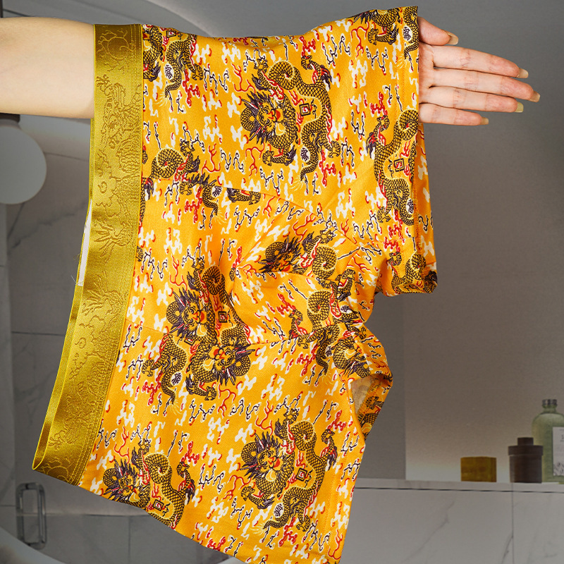 Wholesale men's underwear cotton dragon pattern domineering boxer shorts personality pattern boxer shorts head national fashion printed red