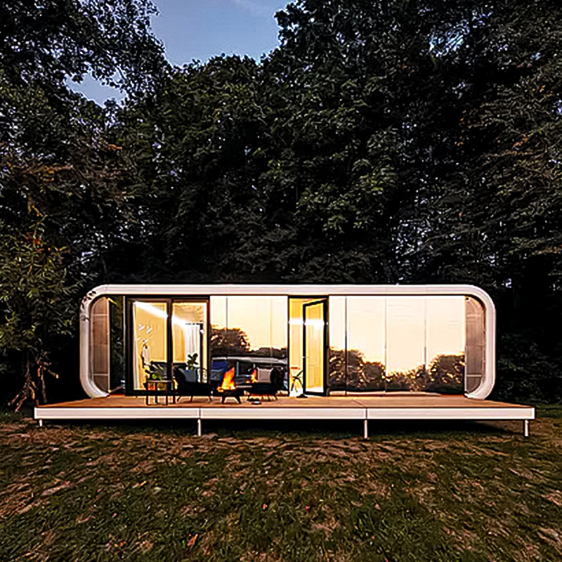 Rongjie Space Capsule Habitación móvil Casa de familia al aire libre Habitación de actividades Casa de familia Contenedor Casa integrada Fabricante de almacén de Apple