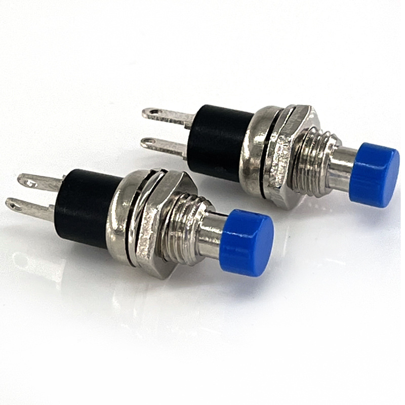 Button switch, usually open two feet PBS-110 small 7mm button reset momentary push button switch