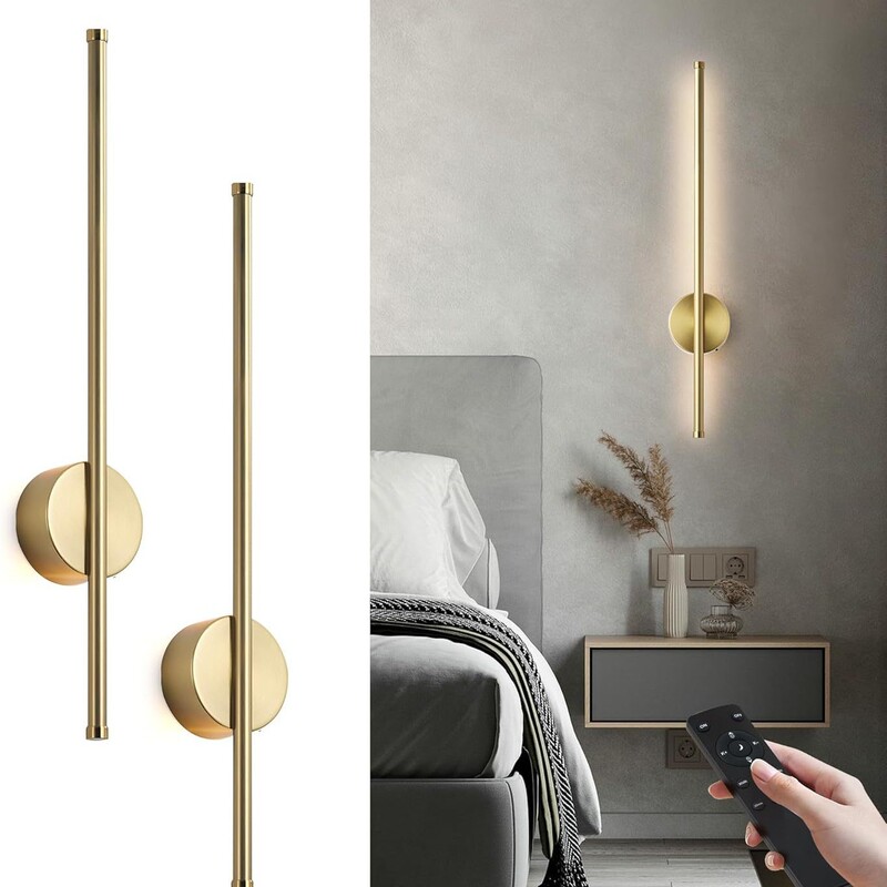 Led Wireless Wall Lamp Battery Powered Rechargeable Wall Light Bedroom Living Room Bathroom Rotating Dimming Wall Light Factory