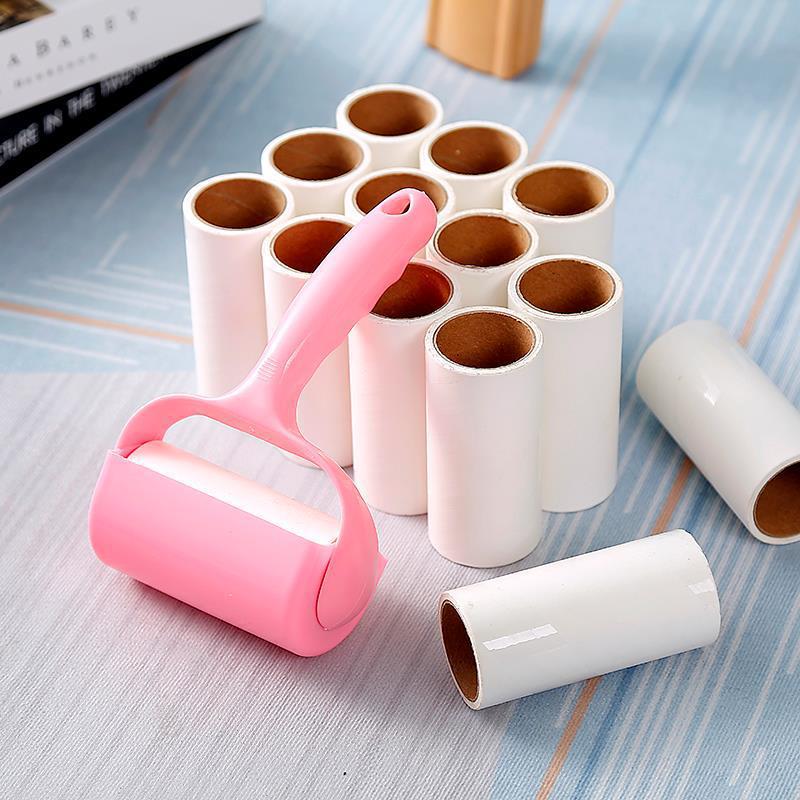 Cepillo de fieltro desgarro de corazón de papel de rodillo de fieltro desgarro de pelo pegajoso artefacto de depilación de ropa cepillos de pelo pegajoso rollo de papel