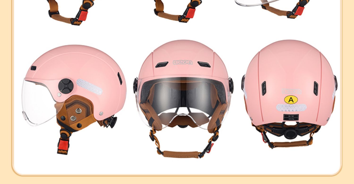 BEON helmet female electric car motorcycle half helmet male winter four seasons general new national standard 3C certification locomotive safety