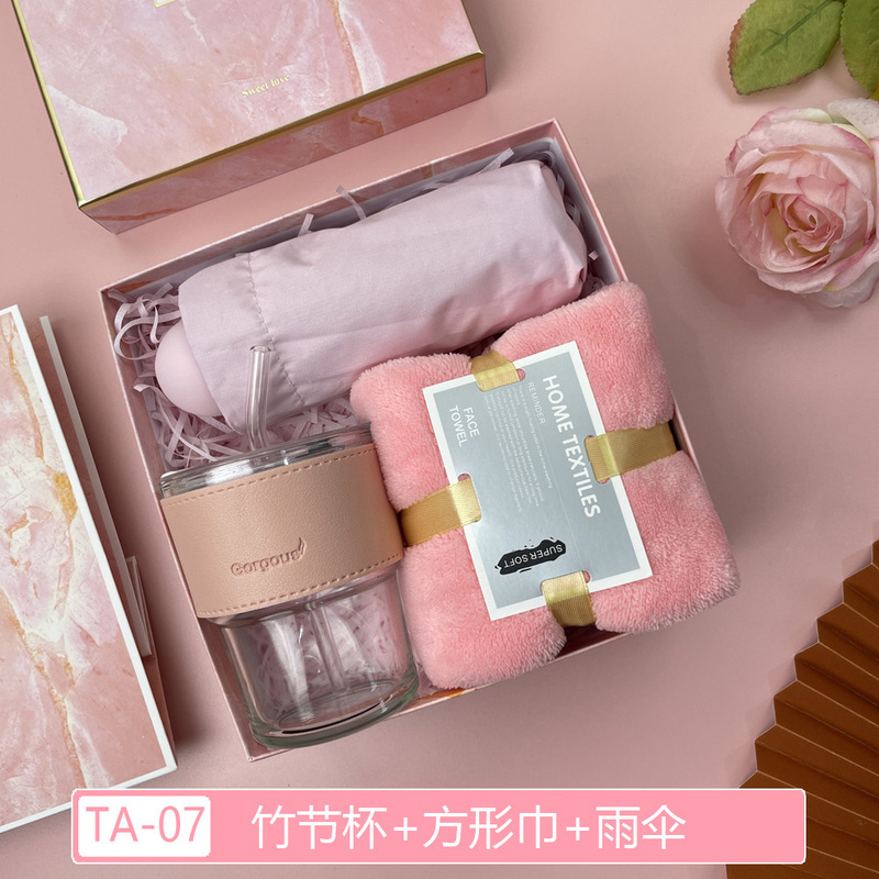 実用的な小さな記念品、オープニングギフト、女性従業員への会社ギフト、顧客カップ、クリエイティブなタオルギフトボックスセット|undefined