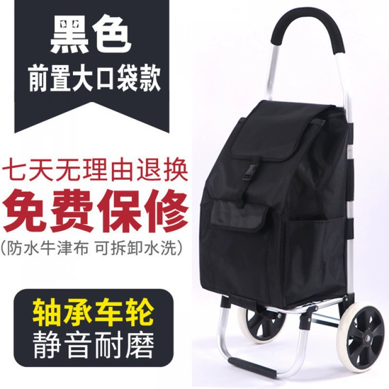 Lightweight foldable shopping trolley with wheels for carrying upstairs, handy for errands, groceries, or deliveries