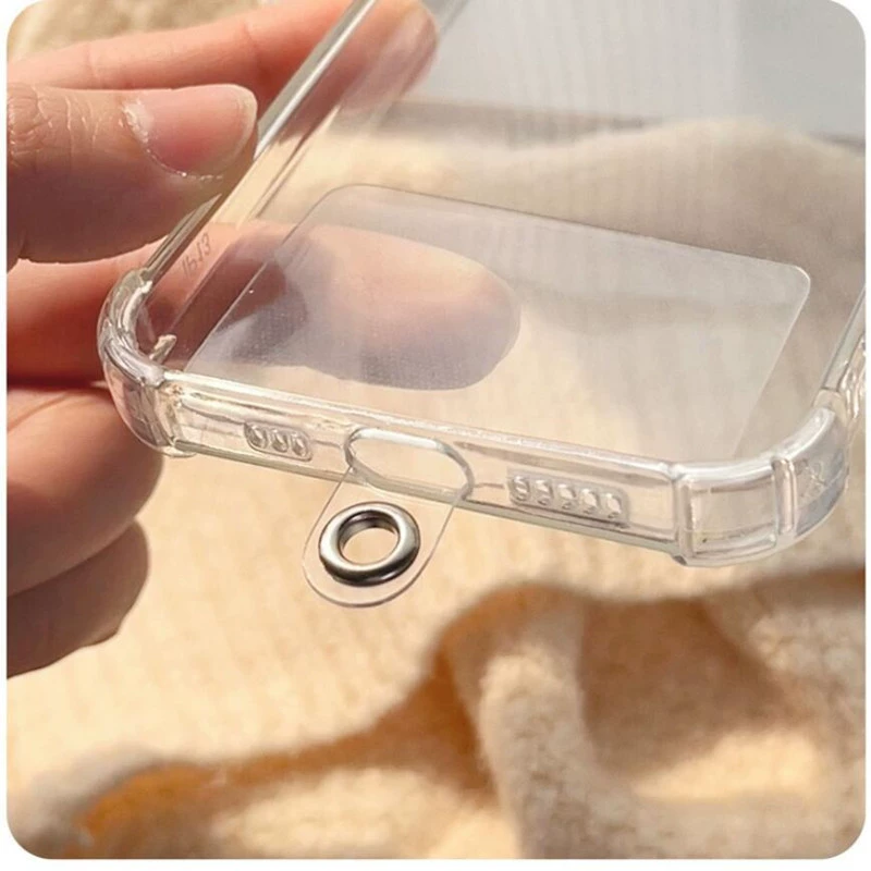Фиксированная карточка для ремешка мобильного телефона Прозрачная спина анти-потерянный зажим высокого класса прочная и долговечная женщина подходит для Apple 13