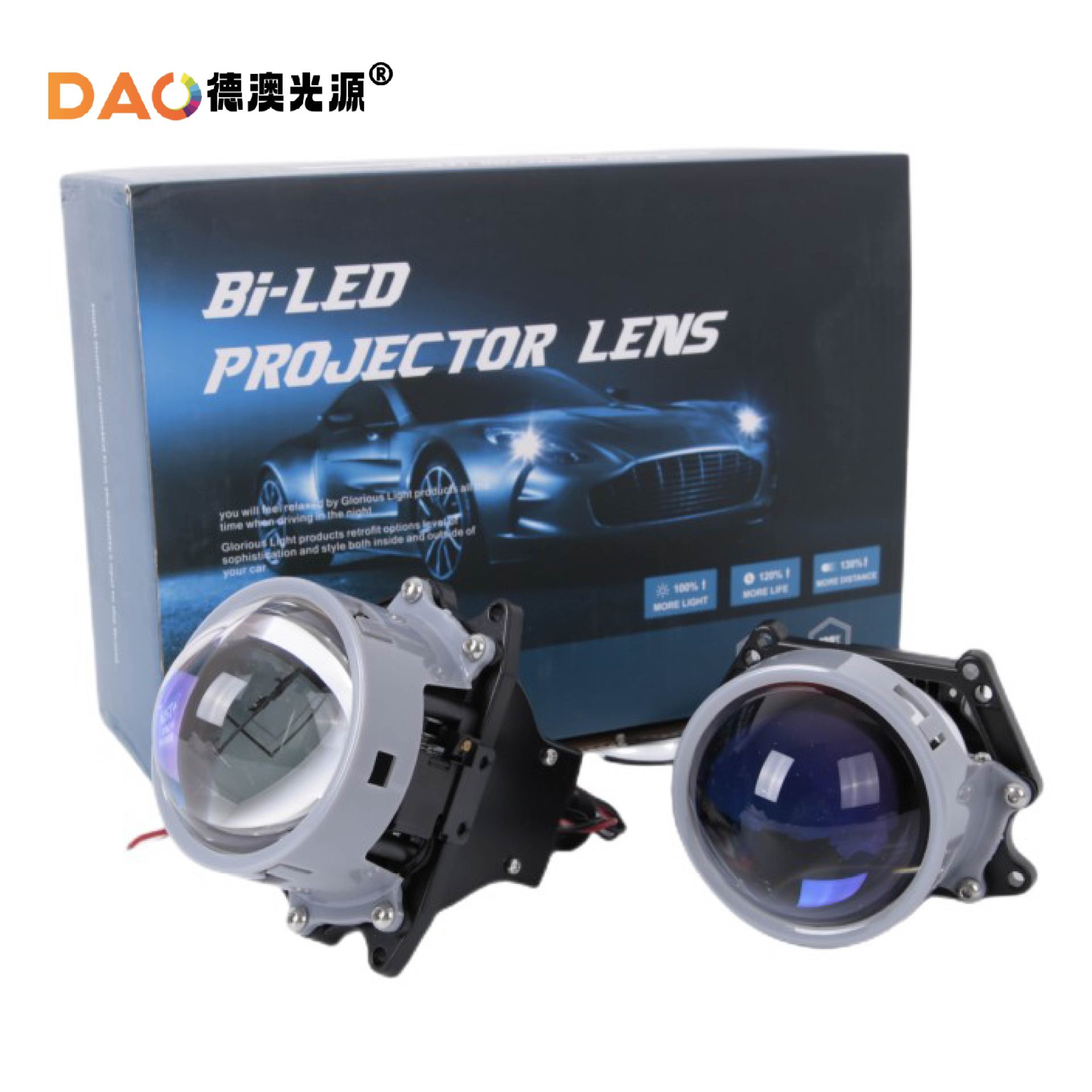 2023 nuevo PL6LED lente inteligente 3,0 pulgadas de alta potencia 65W automóvil bombilla sin pérdidas universal ultra brillante luz blanca