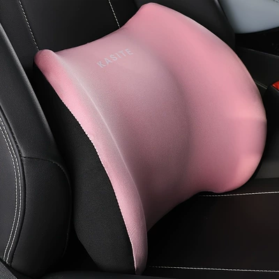 Headrest, Car Seat Cushion Driving Seat - 1-lumbar-support-pink