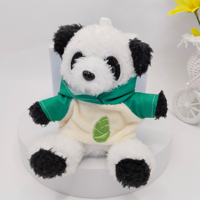 Internet Celebrous Plush Panda Keychain Doll Doll Key Chain Exquisite Women's Bag Pendant Claw Machine Small Gift Wholesale