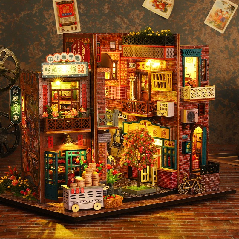Хут, трёхмерный конструктор с подсветкой, дом своими руками, в 3D формате, подарок на день рождения