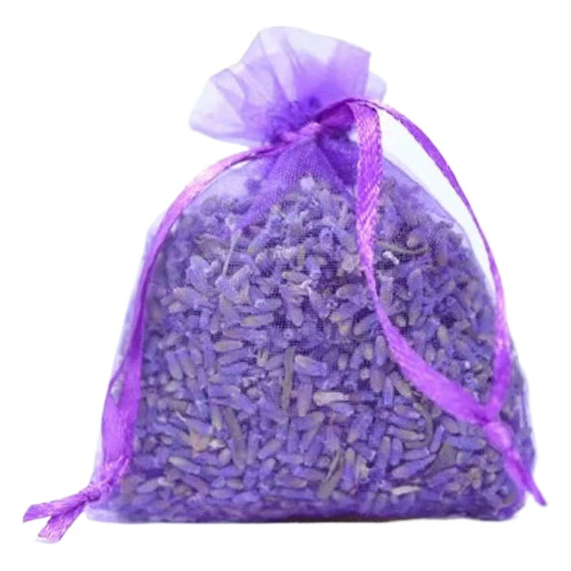 Xinjiang Manufacturer Cross-Border Wholesale Lavender Dried Flower Sachets in Mesh Bags for Wardrobe and Car, Long-Lasting Fragrance