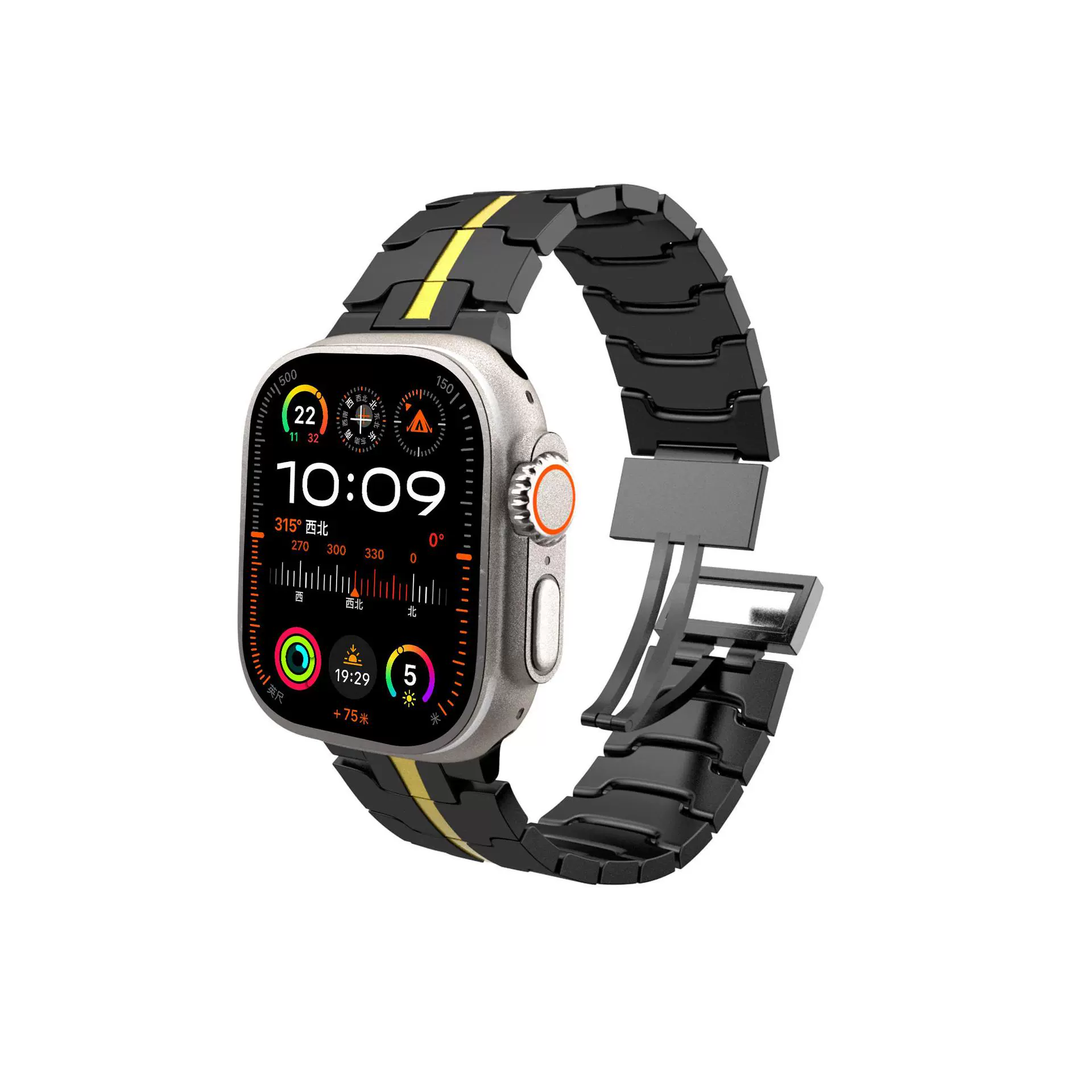 Подходит для Apple Watch Iron Man магнитная пряжка ремешок для часов металлический S10-1 SE Ultra серии