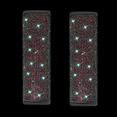 Seat belt shoulder pad Dazzling Diamond-Studded Rhinestone Full - colorful-right-2517