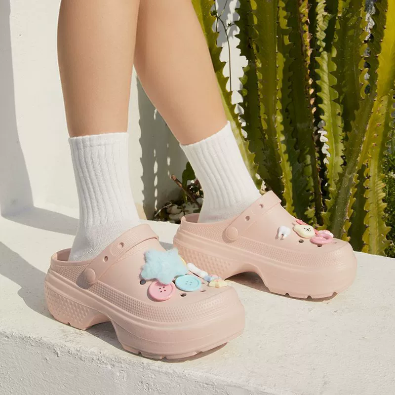 Nancho Wan милая девушка сердце звезды пещерная обувь женская нескользящая летняя толстая подошва для увеличения пляжной обуви