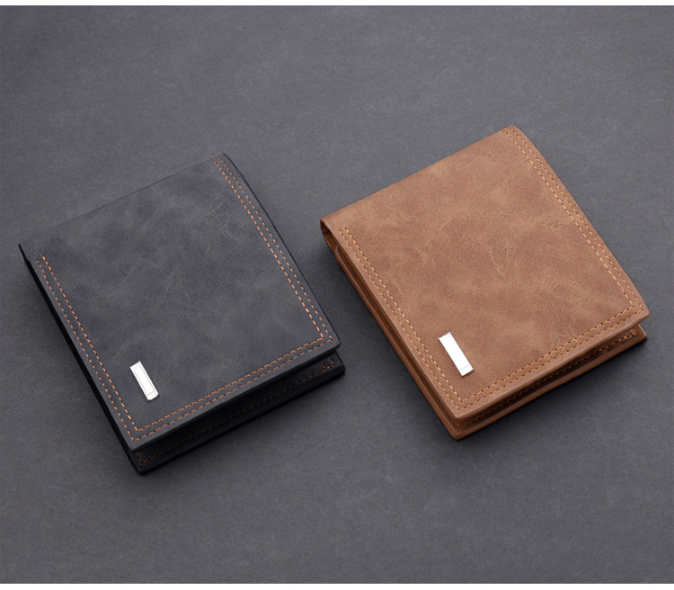 Men's Solid Color Pu Leather Open Wallets display picture 3