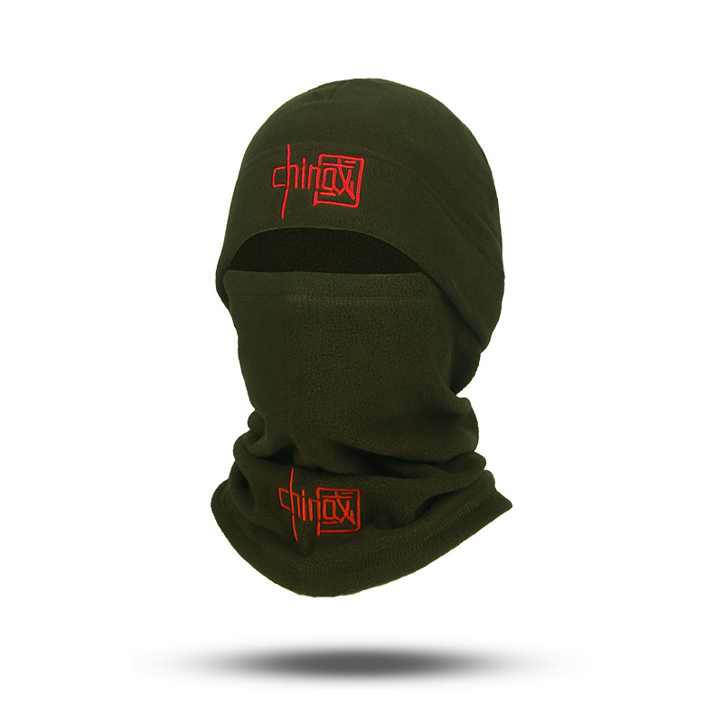 Otoño y invierno sombrero unisex grueso montañismo al aire libre a prueba de viento calentamiento gorra de terciopelo máscara de terciopelo antifrío