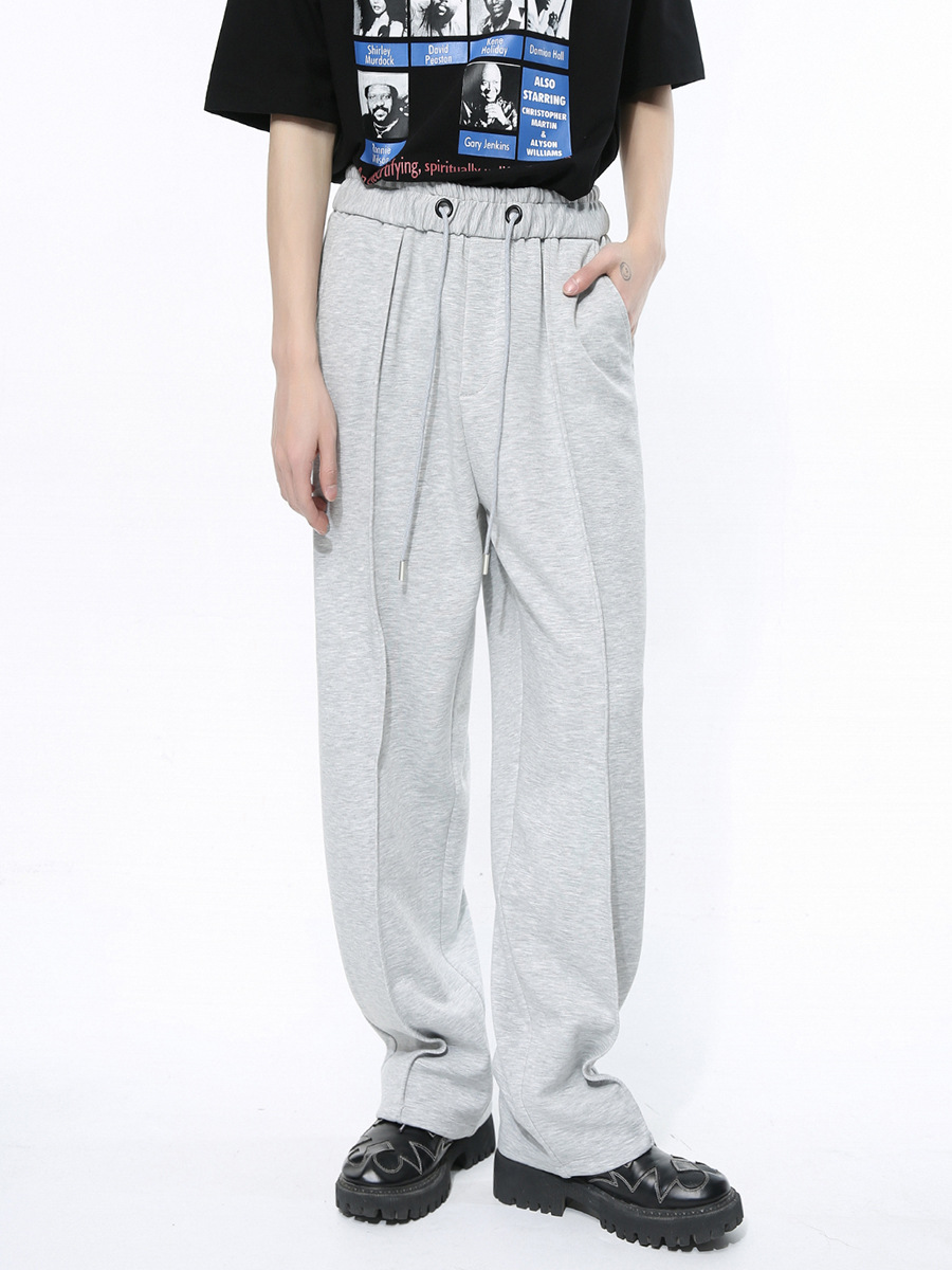 Mtlclothes ropa de Hombre | 2024 primavera nuevo cordón deportes elástico cintura recta suelta casual sweatpants moda