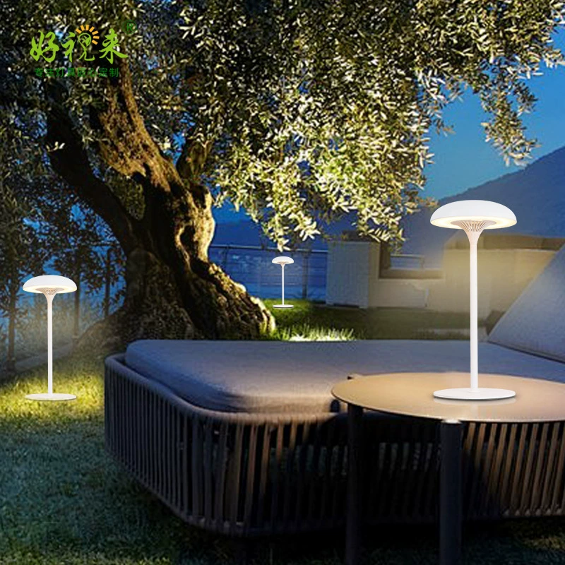 Внешняя торговля] Творческий грибной настольный светильник светодиодная зарядка сенсорный винный бар бар ресторан наружный стол атмосфера usb ночной свет