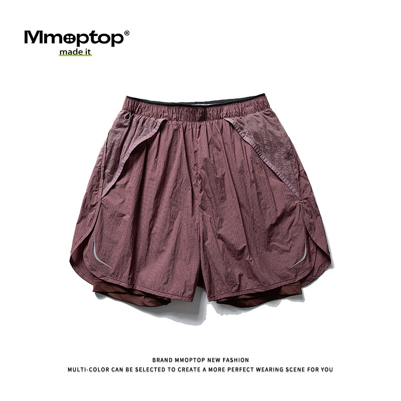 Mmoptop Summer Sports Training Two-In-One Shorts Men's Loose Running Fitness Quick-Drying Cool Sports Pants Mmoptop Summer Sports Training Two-In-One Shorts Men's Loose Running Fitness Quick-Drying Cool Sports Pants