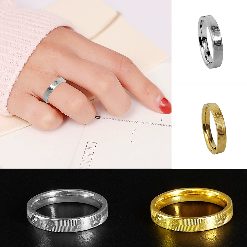 Xinghe трансграничные новые продукты сердце к сердцу пара кольцо из нержавеющей стали Мода Любовь полный круг творческое зеркало титановое стальное кольцо