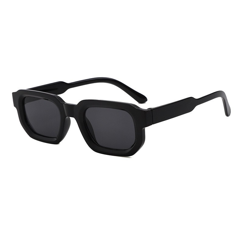 Square Frame Small Frame Sunglasses for Women, Fashionable and High-End Polygonal Sunglasses, Personalized Retro Simple Style, Uv Protection