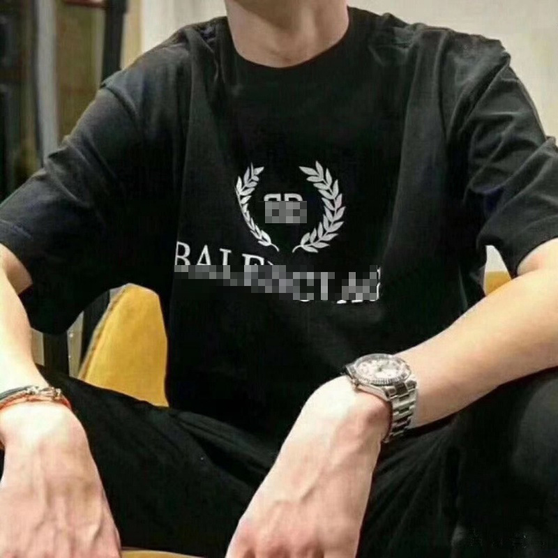 パリの新しいプリントレターファッション半袖男性と女性のためのルーズでスリムな小麦の穂Tシャツファミリーロゴ半袖|undefined