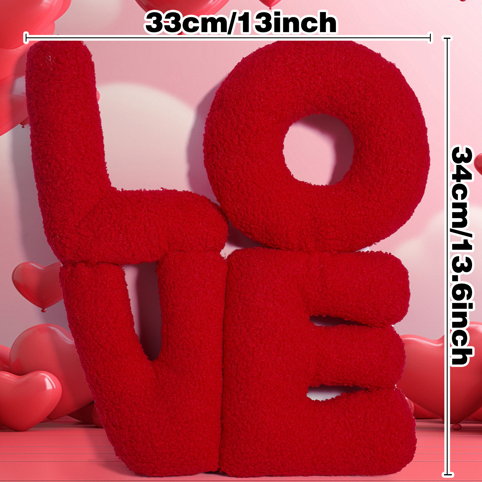 Nuevos productos transfronterizos creativos AMOR almohada Decoración del hogar Día de San Valentín letras almohada adornos almohada