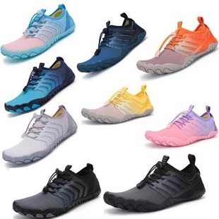 Men's and Women's Fishing River Tracing Shoes, Hiking and Mountaineering Five-Finger Shoes, Outdoor Swimming Beach Shoes, Wading Large Size Cycling Shoes, Non-Slip