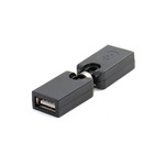 旋转360°USB母转母数据充电延长线电脑转接头AF对AF对接加长插头