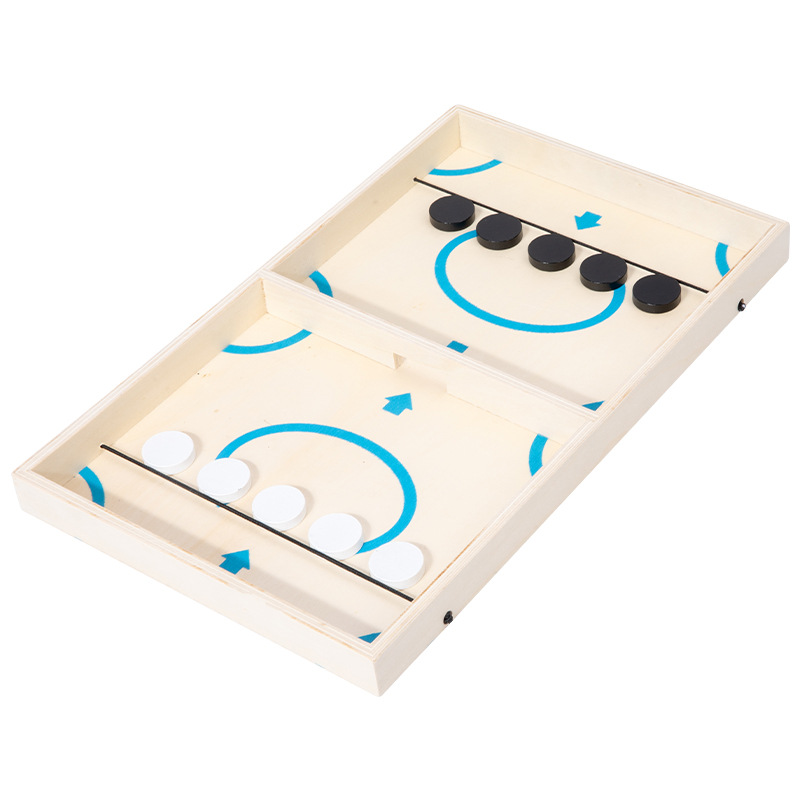 Tiktok ajedrez emergente de madera ajedrez interactivo entre padres e hijos colisión ajedrez bola emergente de escritorio hockey sobre hielo en stock Amazon catapulta