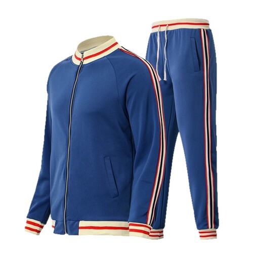 Men's Casual Suite Sports Set Two-Piece Casual Suit with Custom Logo Baseball Suit