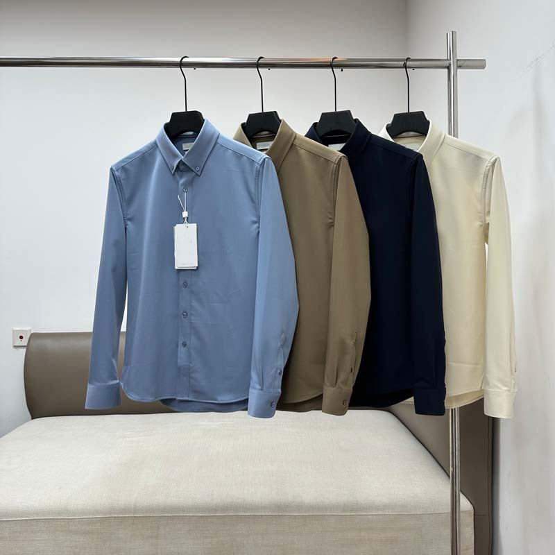 Hot-Selling Classic Men's Puppy Business Pure Color Fashionable Casual Lapel Long-Sleeved Shirt Sh12238 Hot-Selling Classic Men's Puppy Business Pure Color Fashionable Casual Lapel Long-Sleeved Shirt Sh12238