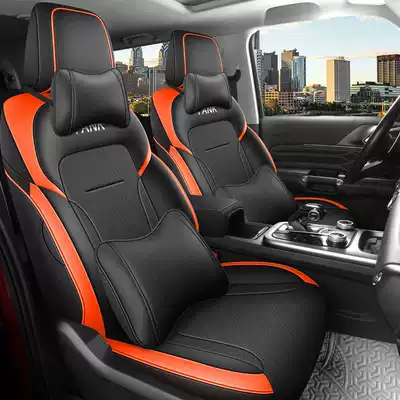 Modelə uyğun (Original) oturacaq örtükləri special seat covers - black-and-orange-deluxe-edition-note-the-model-year-front-row-fully-covered-rear-row-partially-covered
