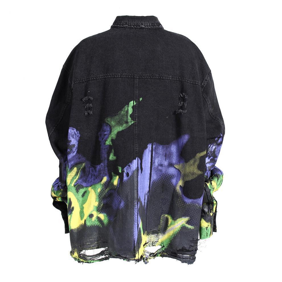 Oil Painting Print Retro Jacket 2
