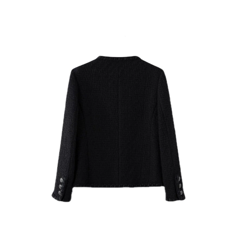 Флис модная демисезонная куртка, стиль Chanel, свободный крой