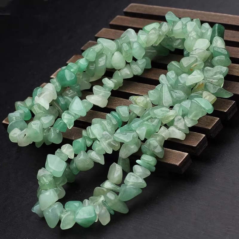 천연 어벤추린 자갈 긴 끈 자갈 5-7mm 길이 약 85cm