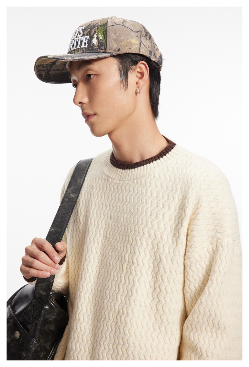 AIKAWASTREE pull tricoté en laine de couleur unie pour homme, ample et polyvalent, pour l'hiver, M9185_voghion.com