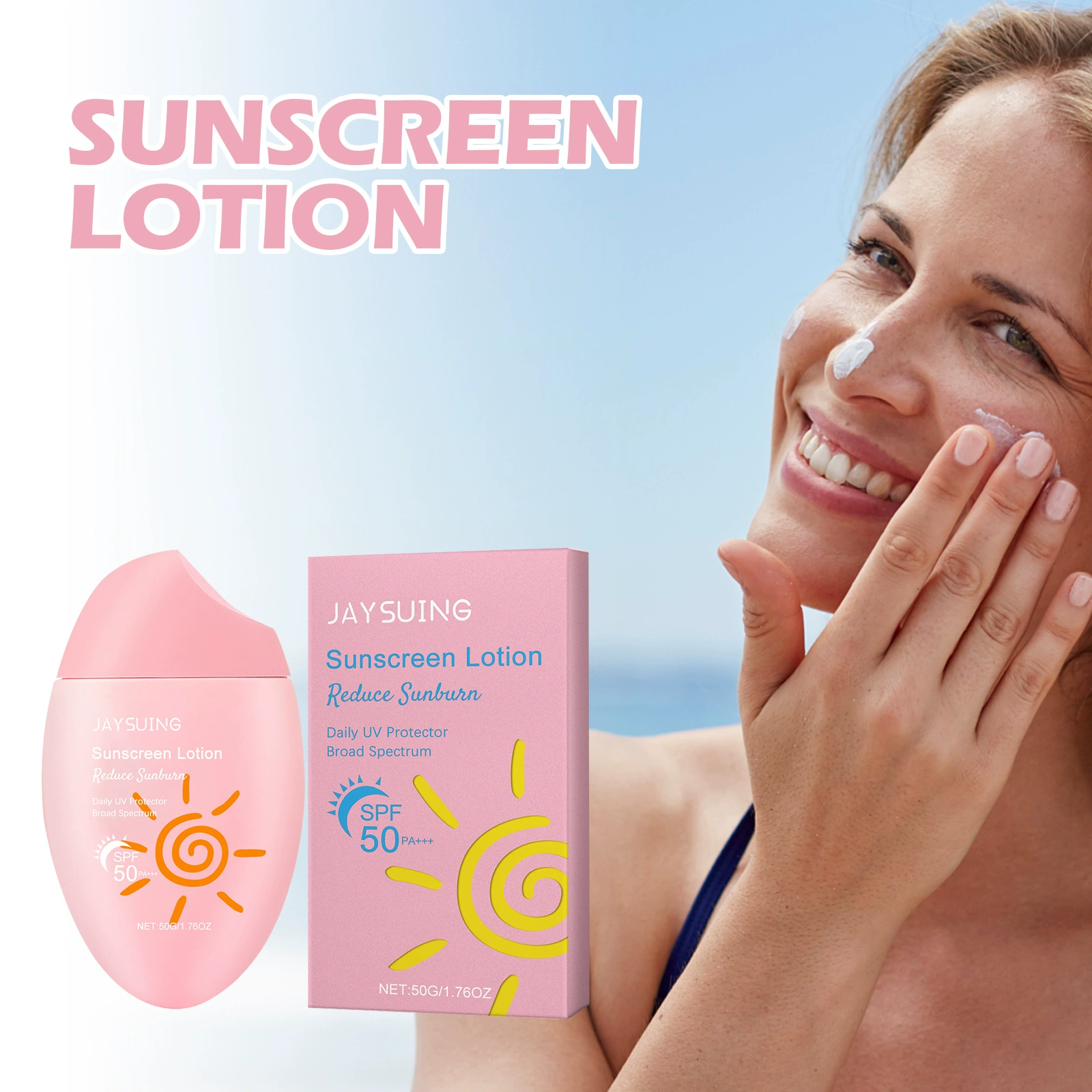 Освежающий защитный крем JAYSUING, водостойкий и устойчивый к поту, увлажняющий быстрый фильм, увлажняющий, стойкий, легкий, дышащий и не скользящий.