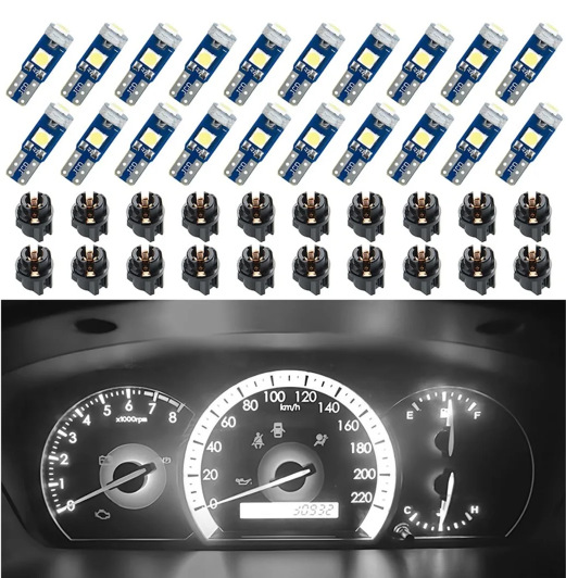 Car highlight T5 3030-3SMD instrument light set 10 20 50 100 pieces AliExpress Amazon