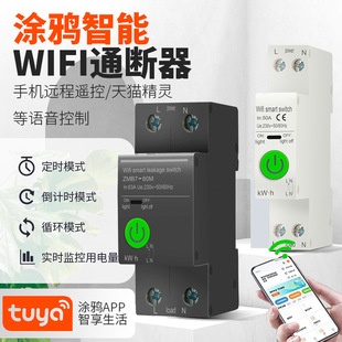 Graffiti smart wifi remote wireless switch 20A 32A 63A 220V metering timing control switch