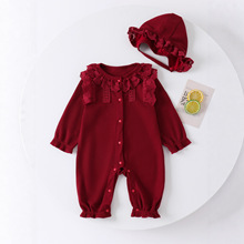 新生儿衣服0到3个月秋季半岁婴儿连体衣外穿秋天长袖百天宝宝服装